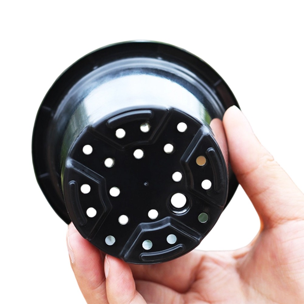 Round Soft Plastic Pots with Labels for Easy Filling and Transplanting