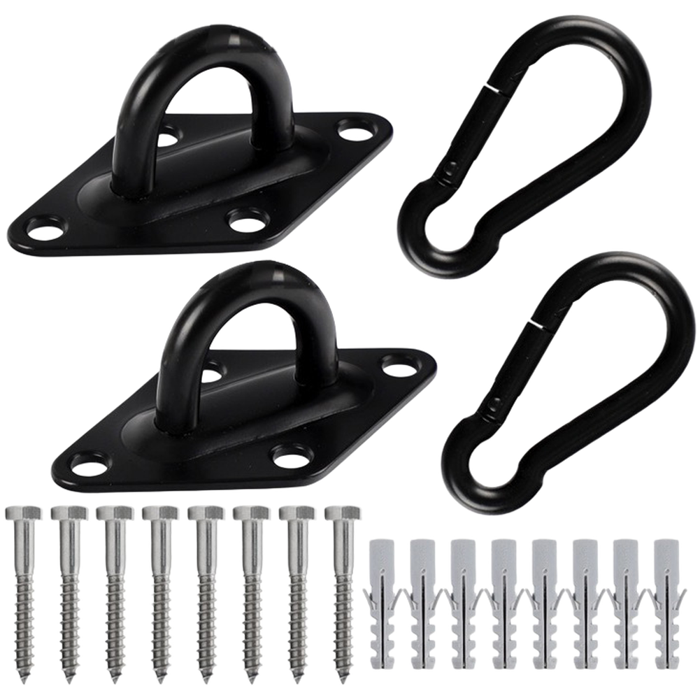 Diamond Pattern 304 Stainless Steel Swing Hangers 2pcs for Hammocks Bags