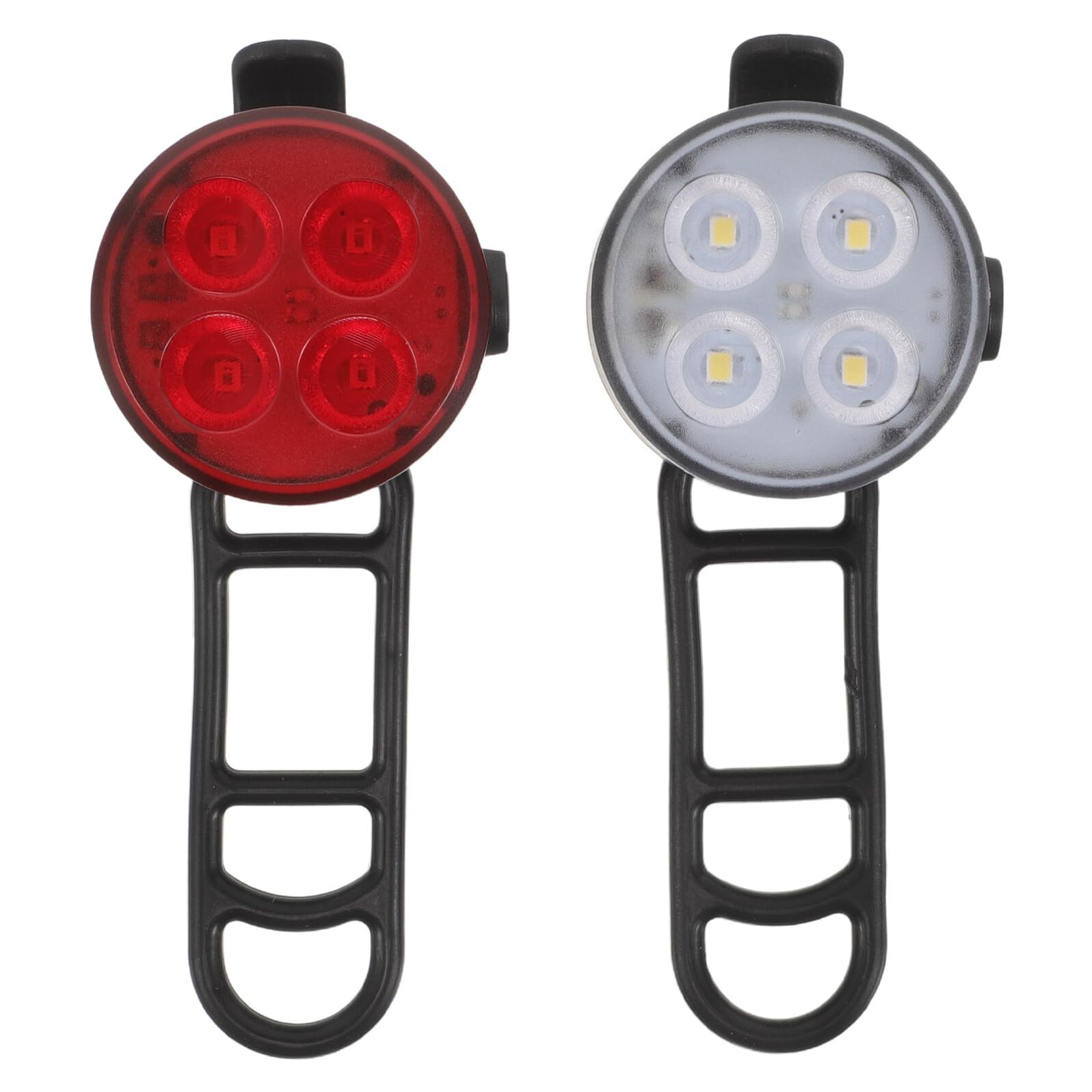 For Low Visibility Conditions Rechargeable Bike Light Set Compact Portable Size