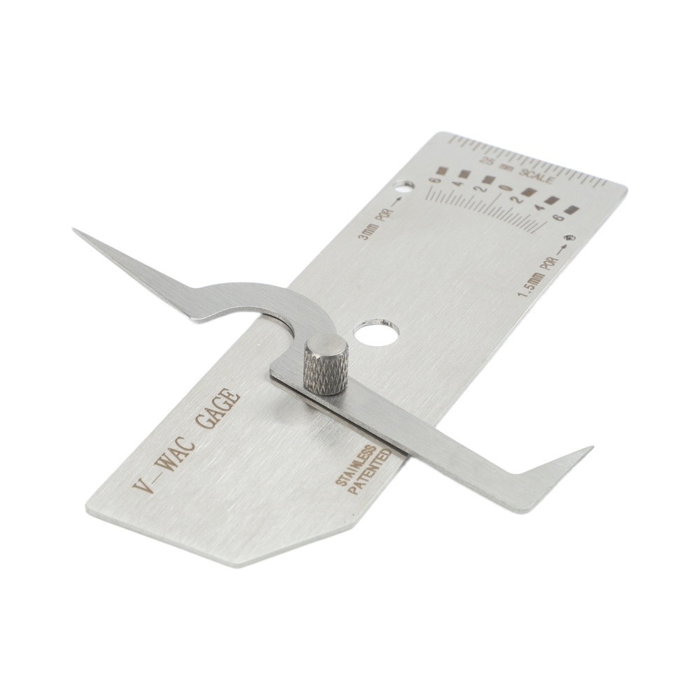 Metric Stainless Steel Weld Depth Gauge for Bridge and Ship Construction