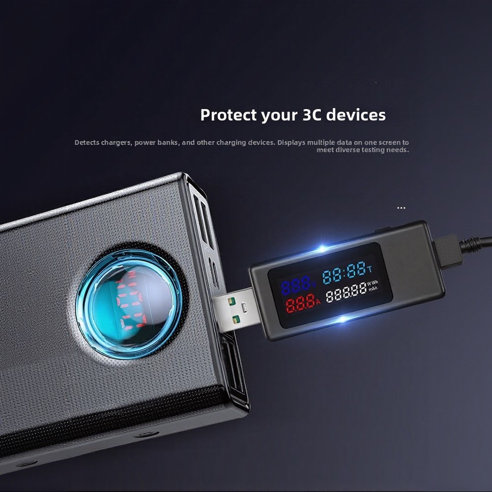 Color Screen USB Tester for For electrical Potential and for current Testing