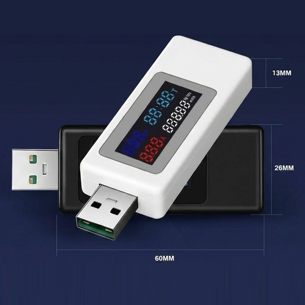 Color Screen USB Tester for For electrical Potential and for current Testing