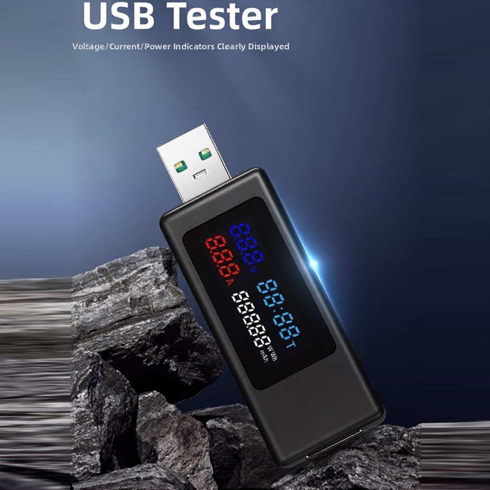 Color Screen USB Tester for For electrical Potential and for current Testing