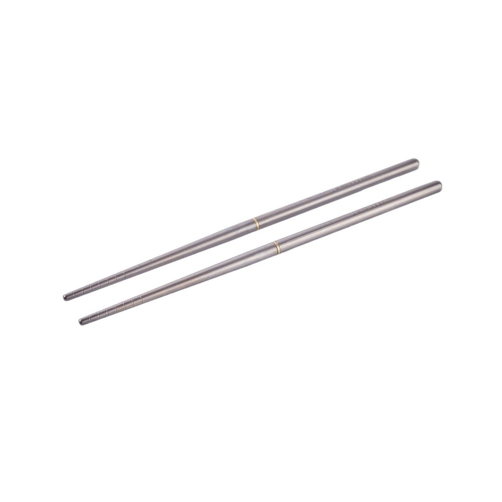 Titanium Folding Chopsticks 9.5 x 2.5cm Ultralight 17g Outdoor Cutlery Set - Produktbild 2