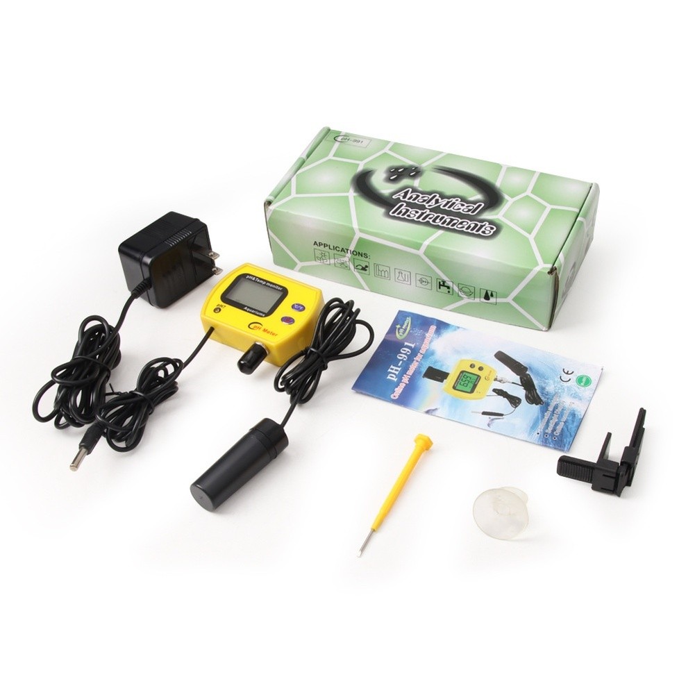 pH Meter with Large Backlit Screen for Easy Reading in Aquarium Pool Settings