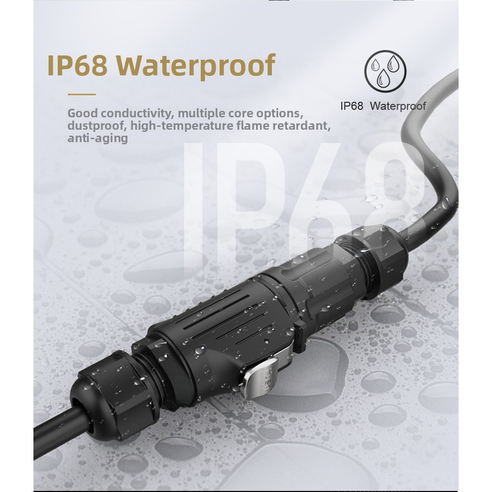 Waterproof IP68 Circular Connector Aviation Design 2 Core to 5 Core Range