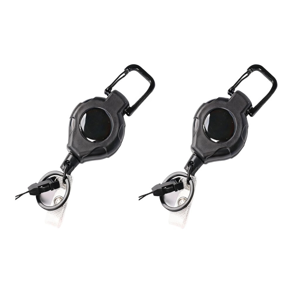 Retractable Fishing Rod Leash with Steel Rope for Outdoor Lure Keychain