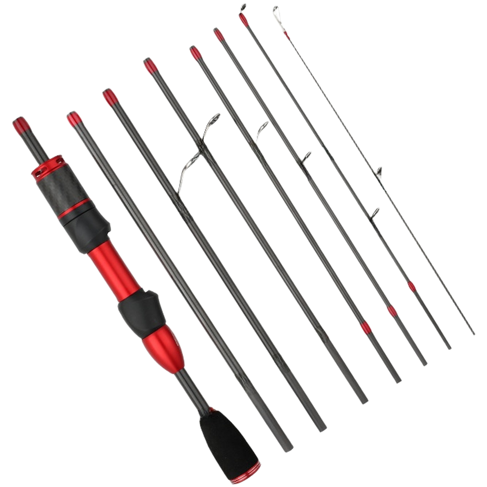 Carbon Fiber UL Trout Rod 1.6m or 1.8m 8-Section Portable Telescopic Lure Rod