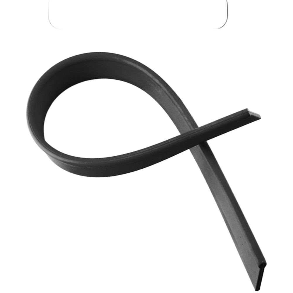 Stainless Steel Squeegee for Windows Mirrors Glass with Black Rubber Strip