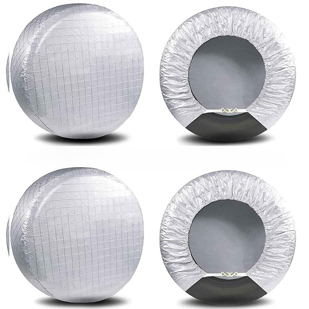 Waterproof Tire Covers for RVs with For uv Protection Aluminum Film 4 Pack