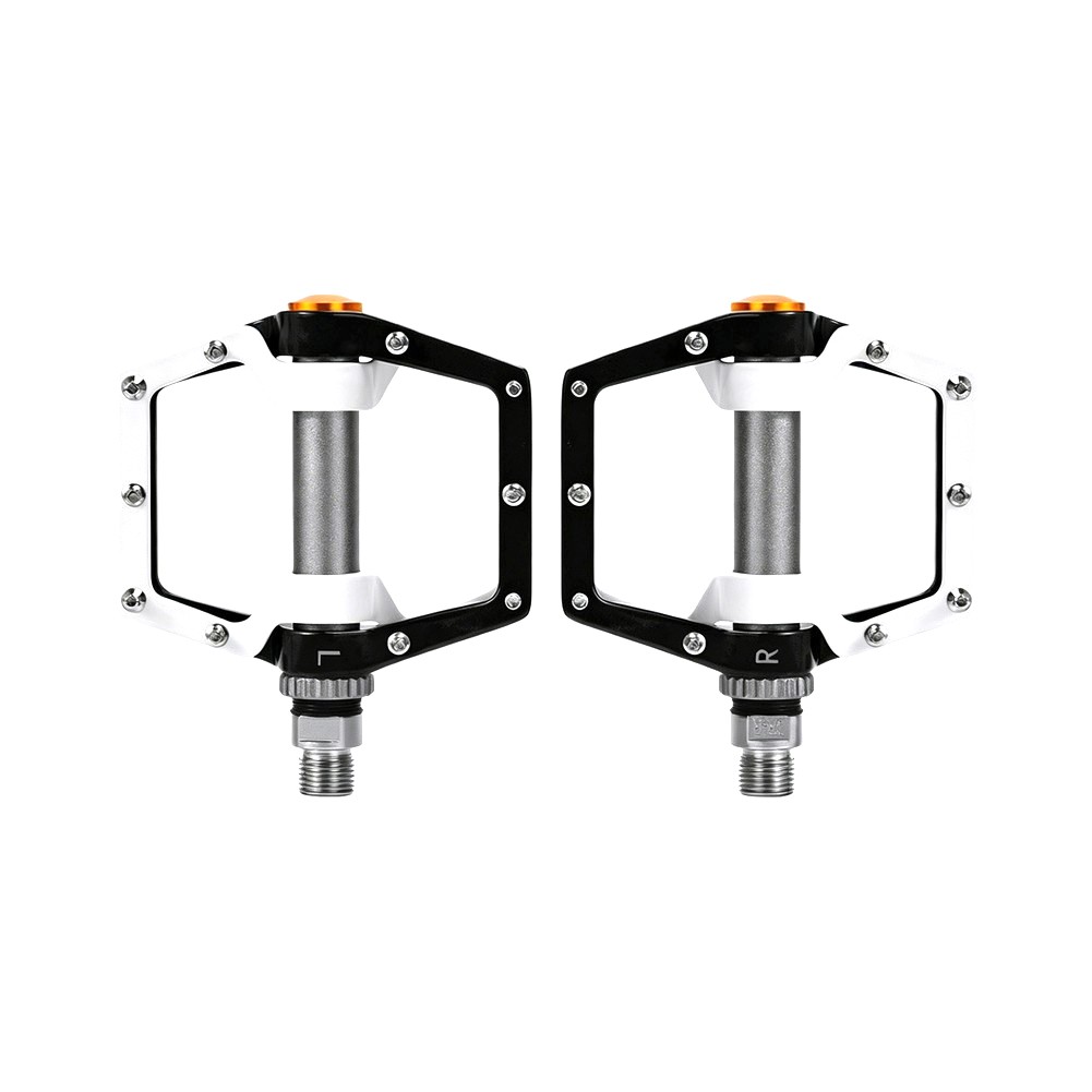 CNC Aluminum Bicycle Pedals 460g Pair with 20 Removable Pins and Dust Cover