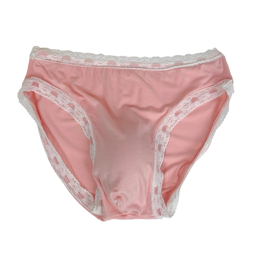 Men’s Classic Low Rise Briefs with Lace Trim and Anatomical Bulge Pouch