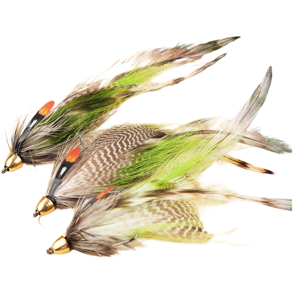 Fly Fishing Streamer Lure 6# Green 9.5cm with Strong Water Disturbance Effect