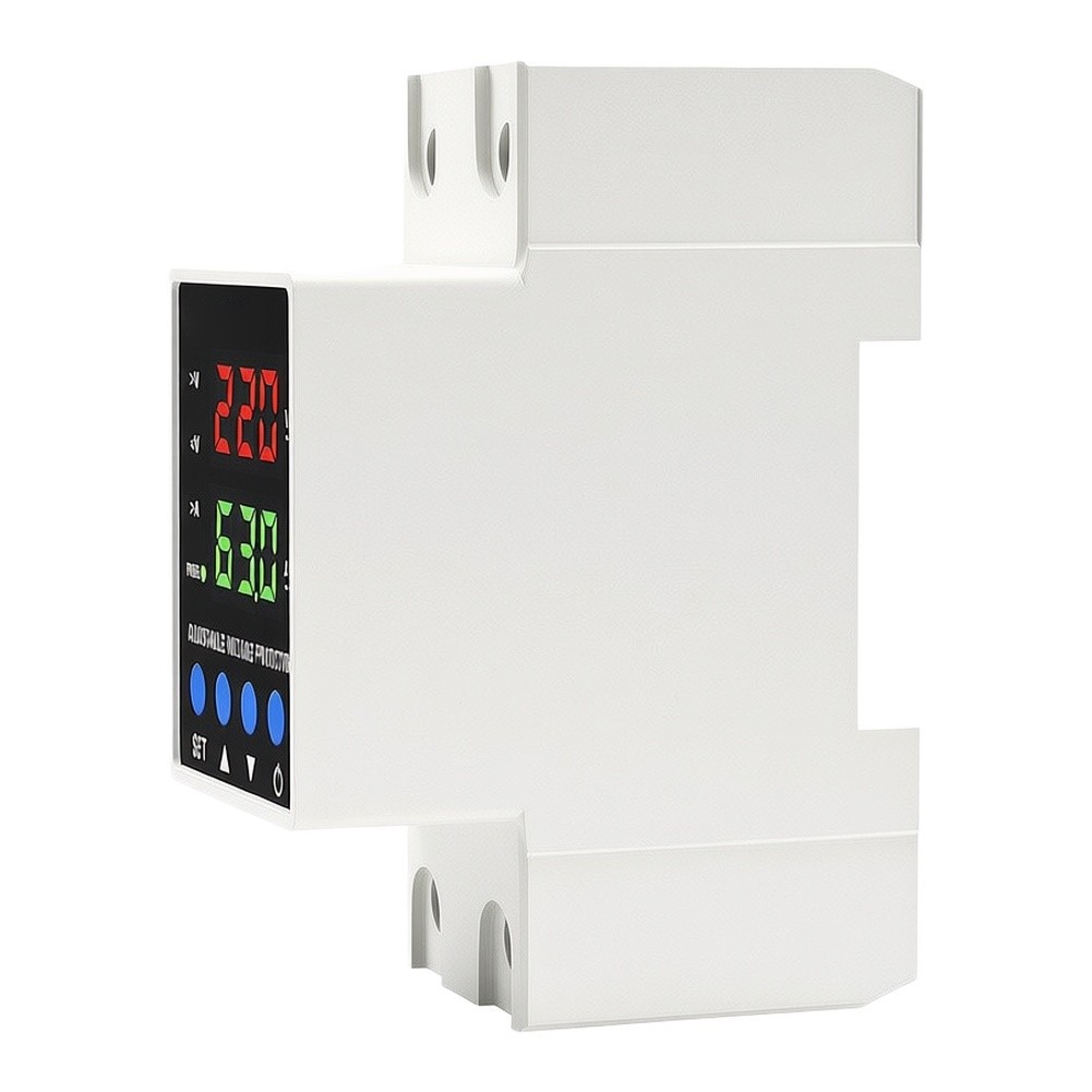 Intelligent Digital Over Under Voltage and Over For Current Protector 63A