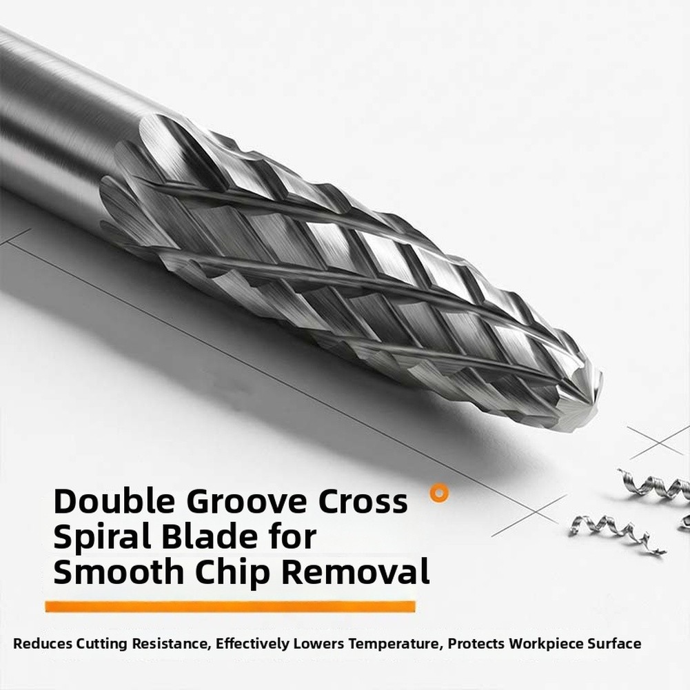 3mm Double Slot Rotary File for Woodworking Metalworking and Model Making