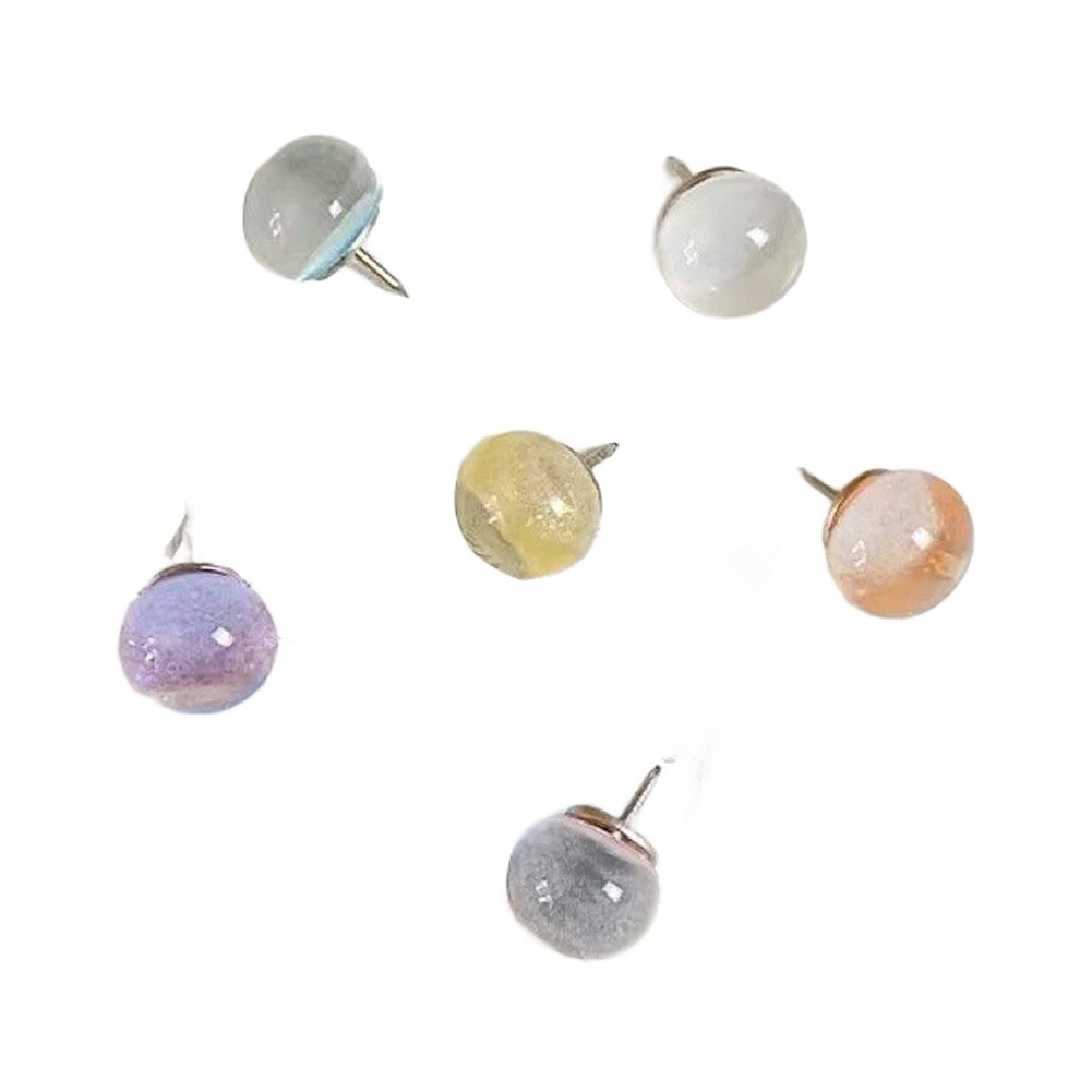 Glitter Push Pins Sparkly Bulletin Board Pins Metal And Abs Material 1.5cm Size