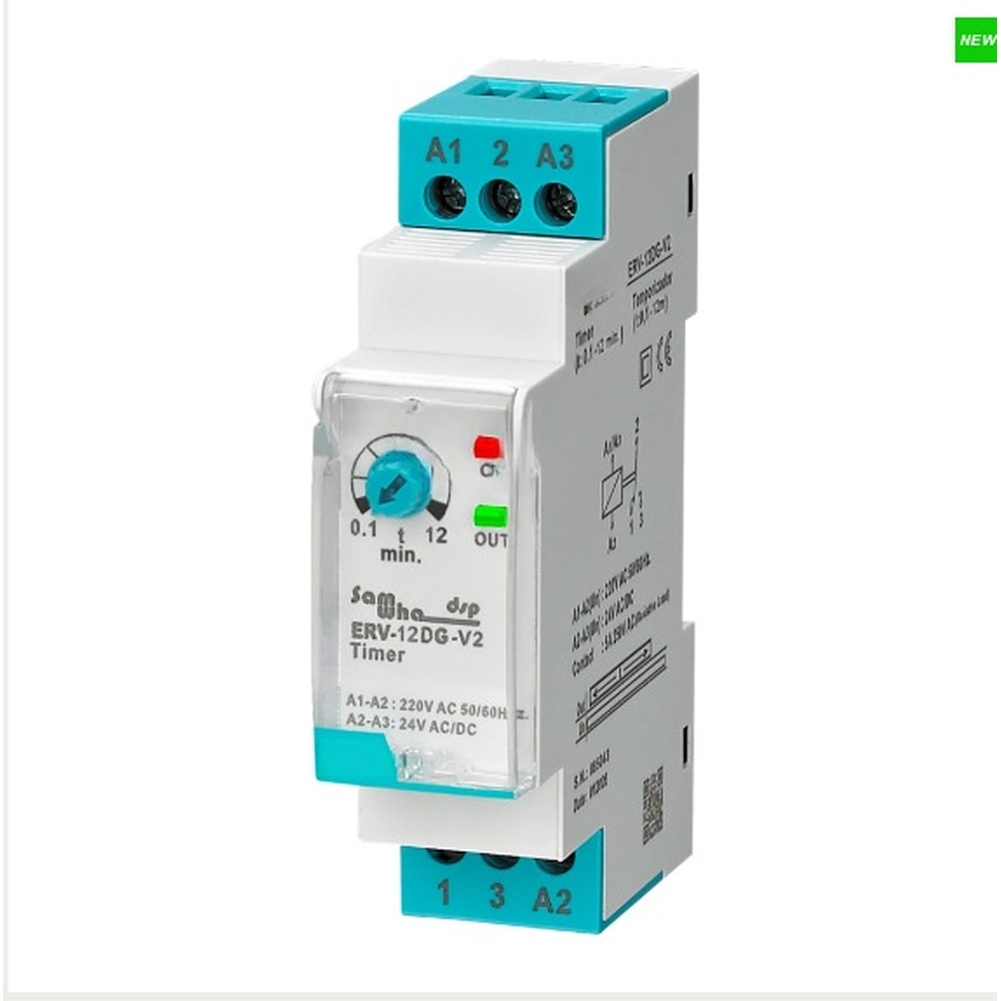 Time Delay for relay ERV-03DG V2 to ERV-60DG V2 220VAC 24VAC DC Compatible Timer