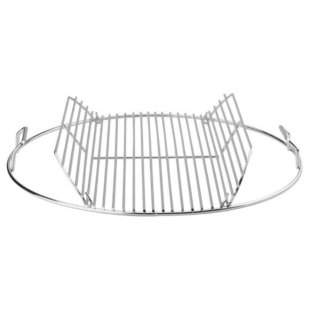 Grill Grate Hinged Round Stainless Steel for Weber 22 in and 22.5 in Cooker