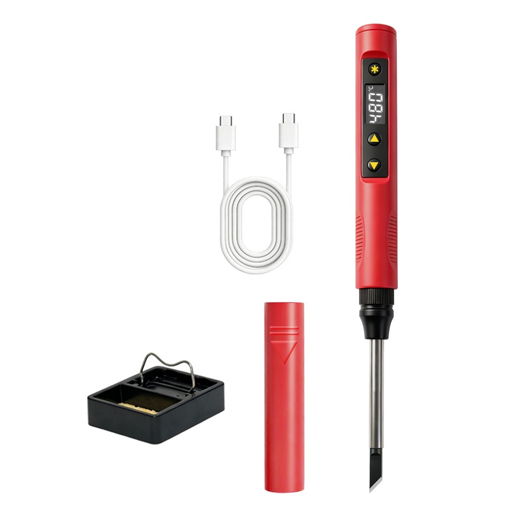 USB Powered Soldering Iron 65W Portable with Precise Temp Control Display