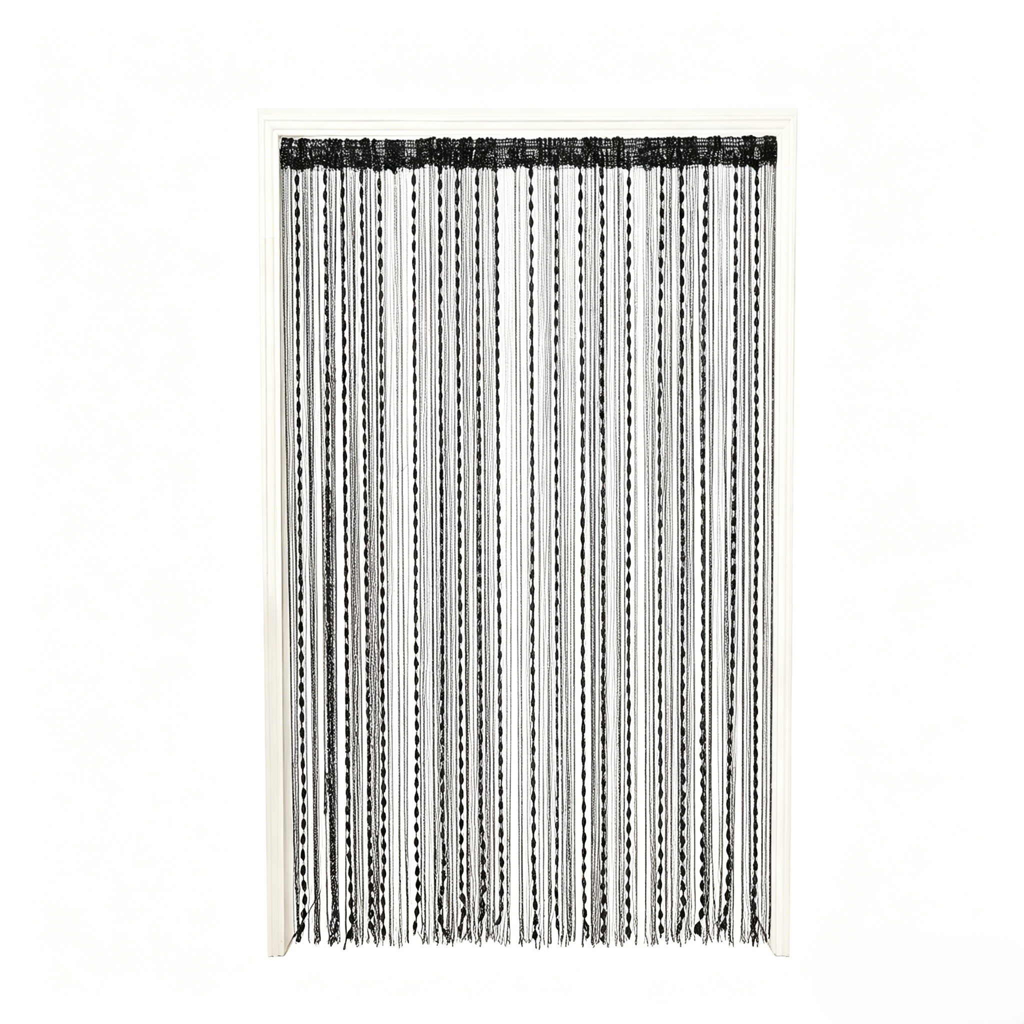 Polyester Decorative Curtain for Doorway 100x200cm with Tassel Details