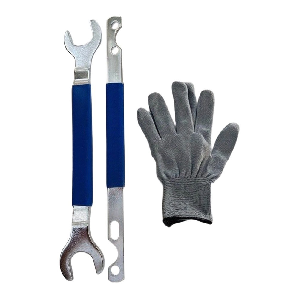 Rust Resistant Chrome Plated Fan Removal Tool Set with Extended Leverage Design