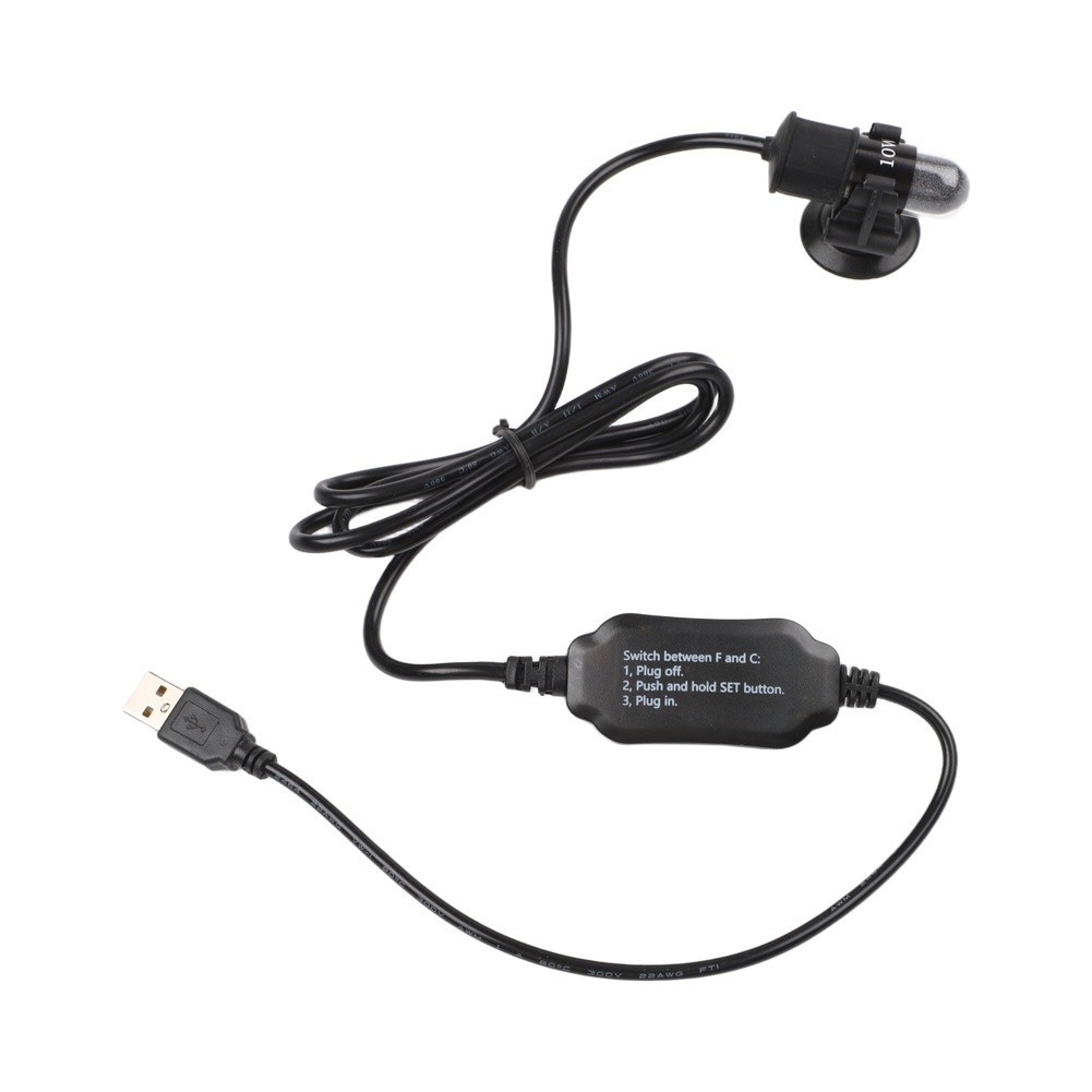 Adjustable Temperature 1.3 Meter Power Cord 10W Power 52mm Long Heating Rod