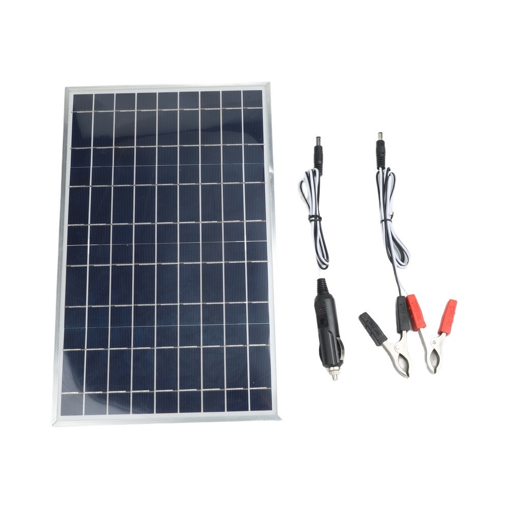 Solar Panel 12V 24V with 60A Controller and Battery Clip for Off Grid Systems