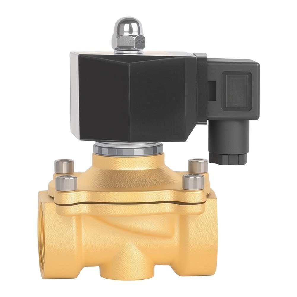 AC24V AC110V AC380V DN15 Brass Solenoid Valve with Plastic Encapsulated Coil - Produktbild 3