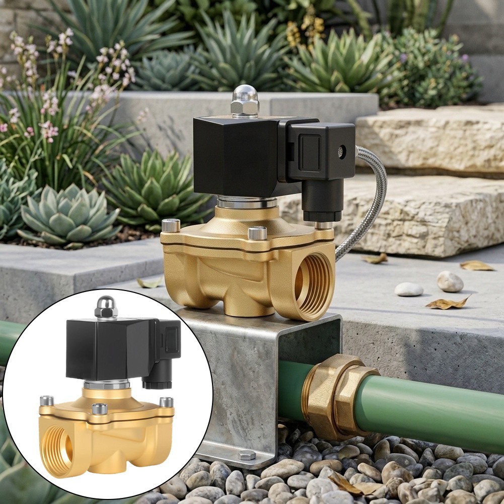 AC24V AC110V AC380V DN15 Brass Solenoid Valve with Plastic Encapsulated Coil - Produktbild 7