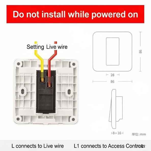 Pass Control Switches 2 Pack with Dual Function for Doorbell and Control