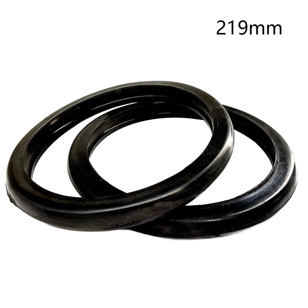 Black Rubber Cylinder Protection Ring 25mm Width Compatible with 219mm