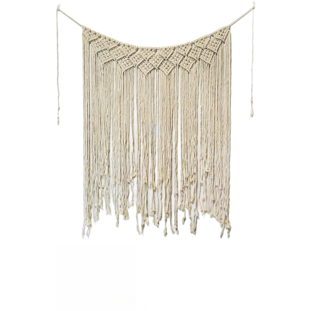 Wall Tapestry Cotton Bohemian Handwoven for Living Room Bedroom 100x115cm