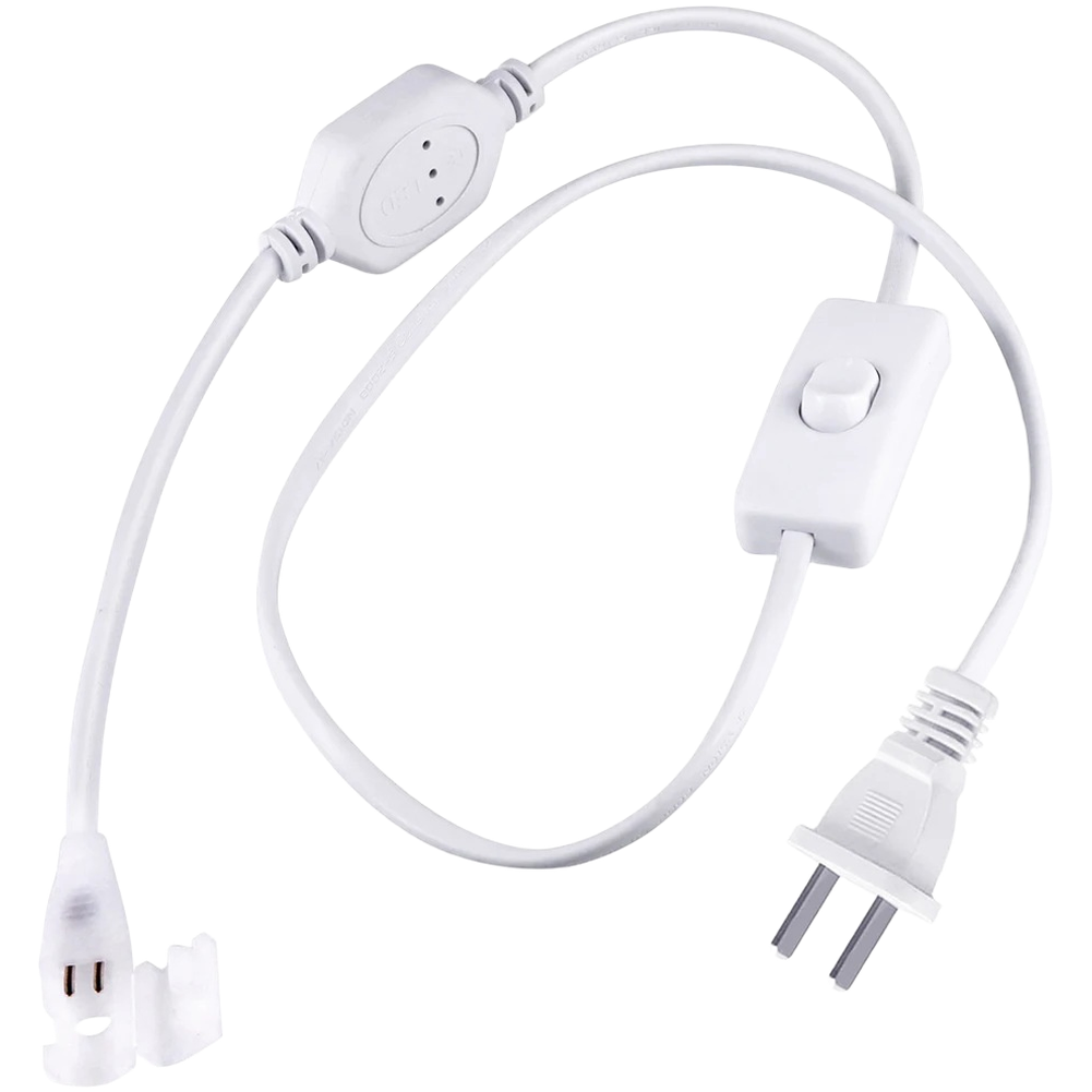 On Off Switch Power Cord Compatible with 220V 110V Chip on Board LED Strips