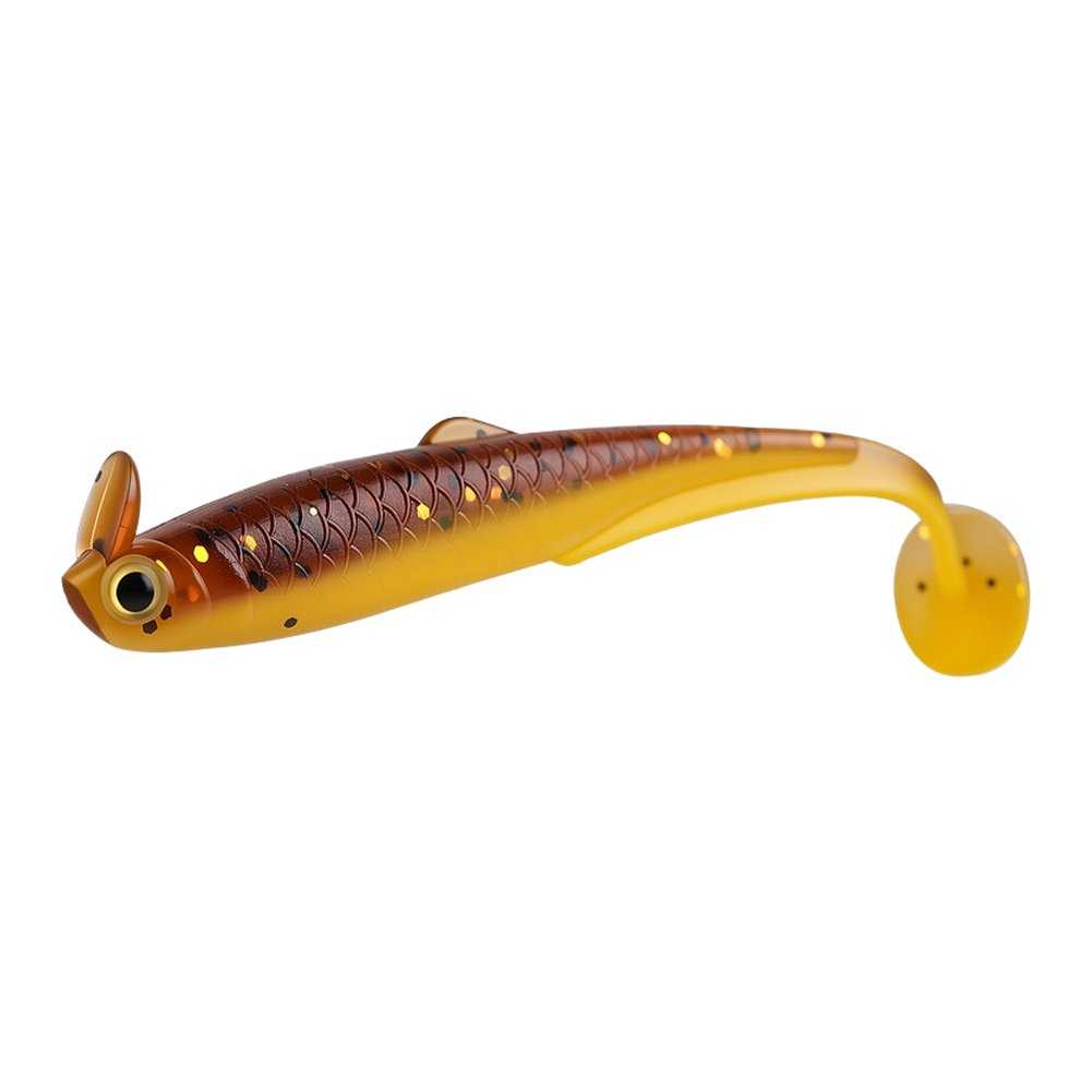PVC T-Tail Lure 7.5cm 3g Soft Body with Tongue Plate for Multi-Species Fishing