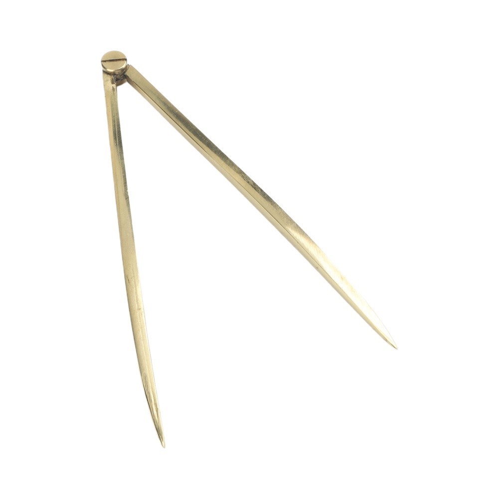 168mm Brass Chart Divider Tool Straight Rust Resistant for For construction