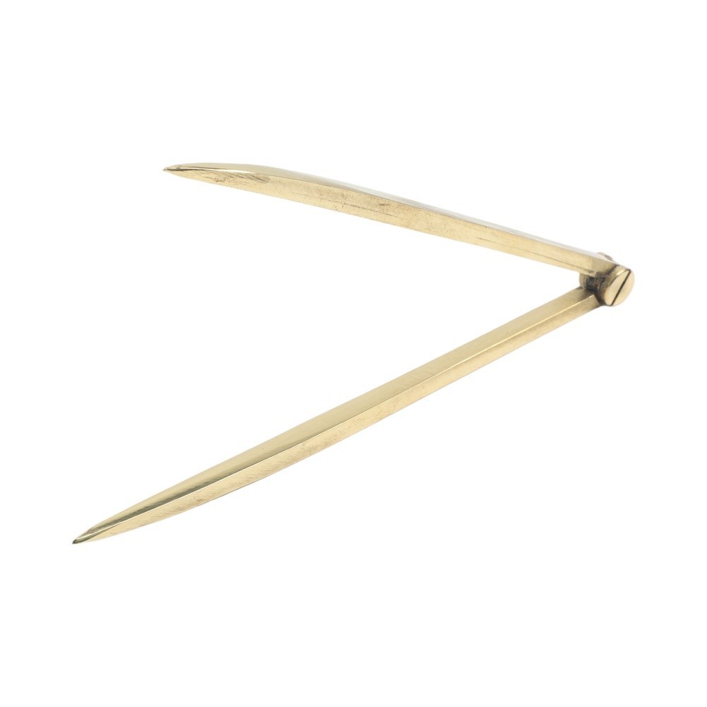 168mm Brass Chart Divider Tool Straight Rust Resistant for For construction