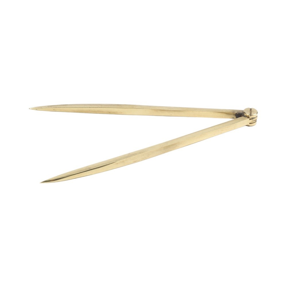 168mm Brass Chart Divider Tool Straight Rust Resistant for For construction