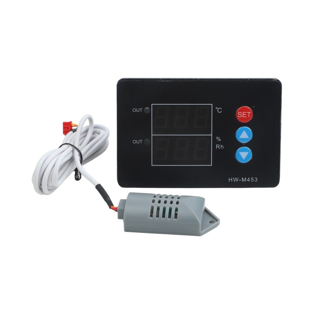 Digital Panel Mounted Temperature Humidity Controller Dual Output Relay Control