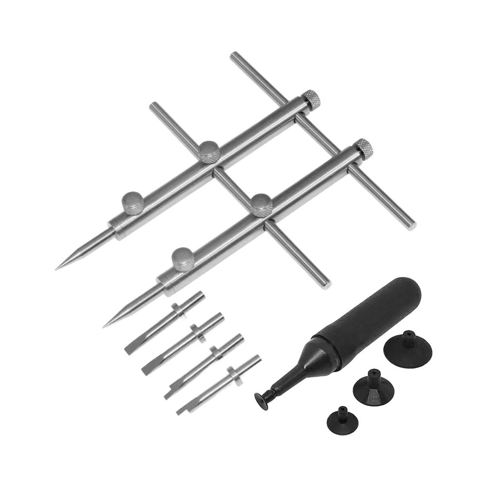 Edelstahl Kamera Objektiv Reparatur Set mit Anti Rutsch Werkzeugköpfen 16x15x3c