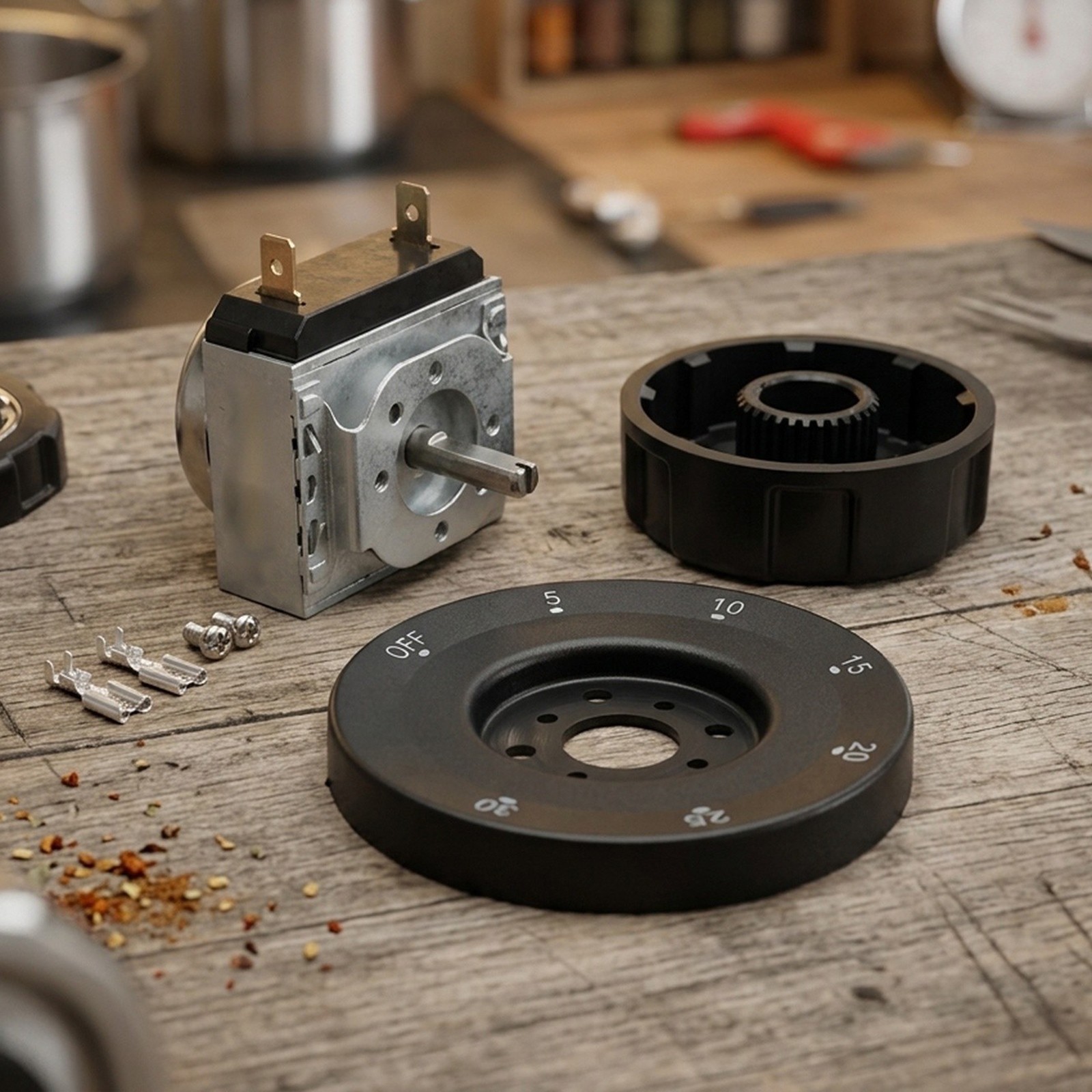 User Friendly Mechanical Timer with Bell Notification for Cooking Tasks