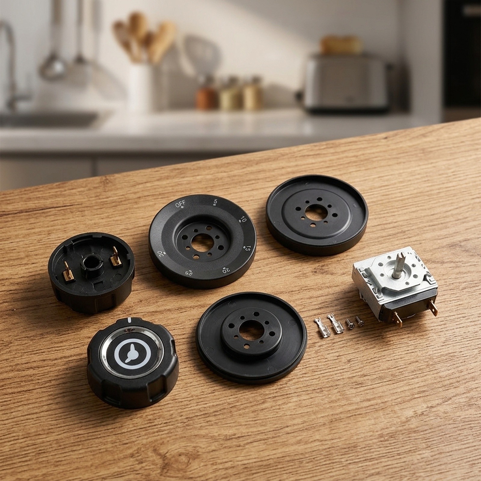 User Friendly Mechanical Timer with Bell Notification for Cooking Tasks