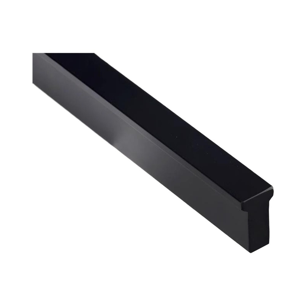 T Shaped Black Drawer Pulls for Kitchen Cabinets Aluminum Handle 10 Pack