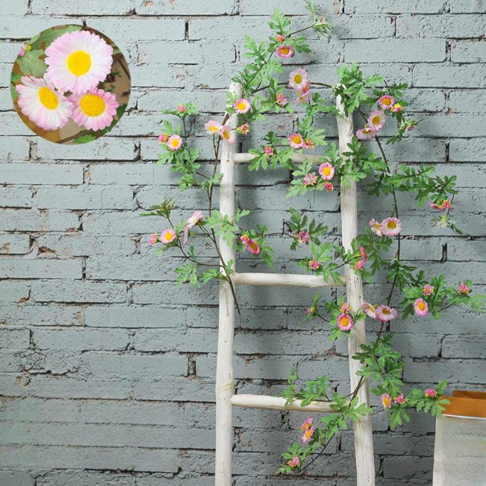 PVC Daisy Vine 185cm Soft Flexible Garland for Home Office and Retail Display