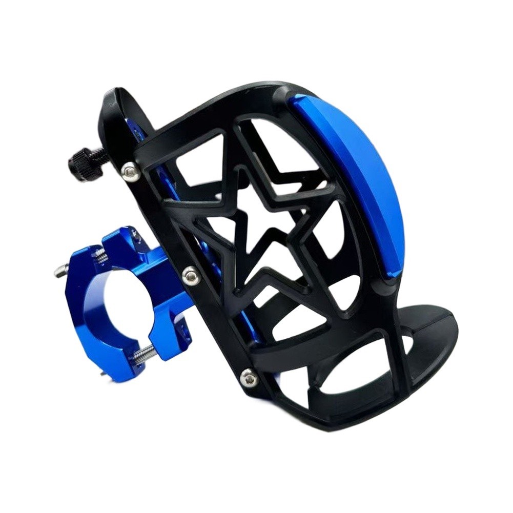 Motorcycle Bottle Holder with Aluminum Alloy Clamp and Nylon Cage 55-78mm
