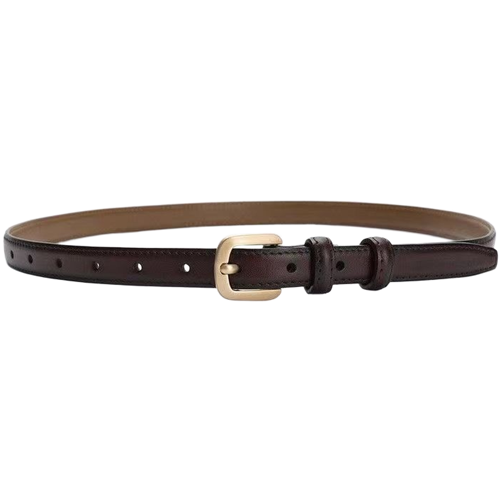 Imitation Leather Women&rsquo;s Pin Buckle Belt 1.8cm Wide Fits Sizes 95 to 115cm
