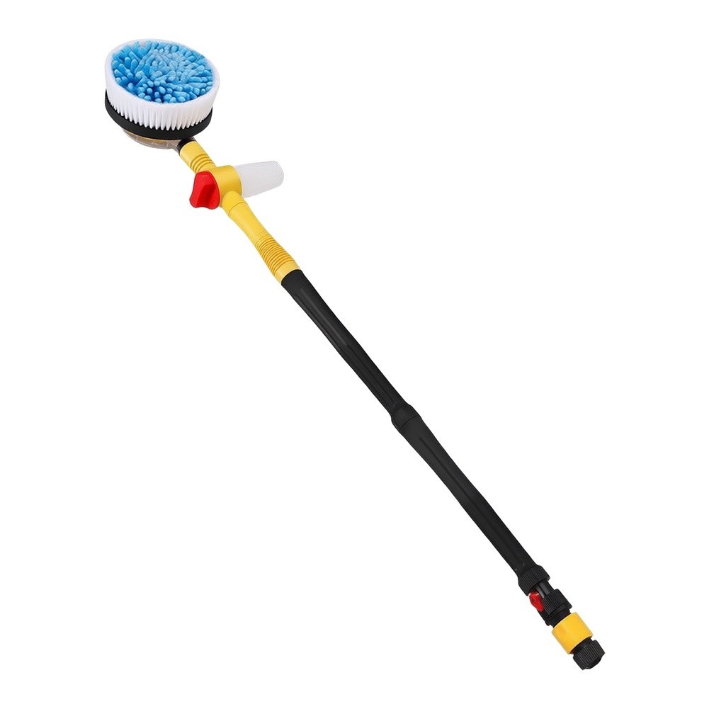for For Garden Hose Compatible Rotating Car Wash Brush with Foam Dispenser