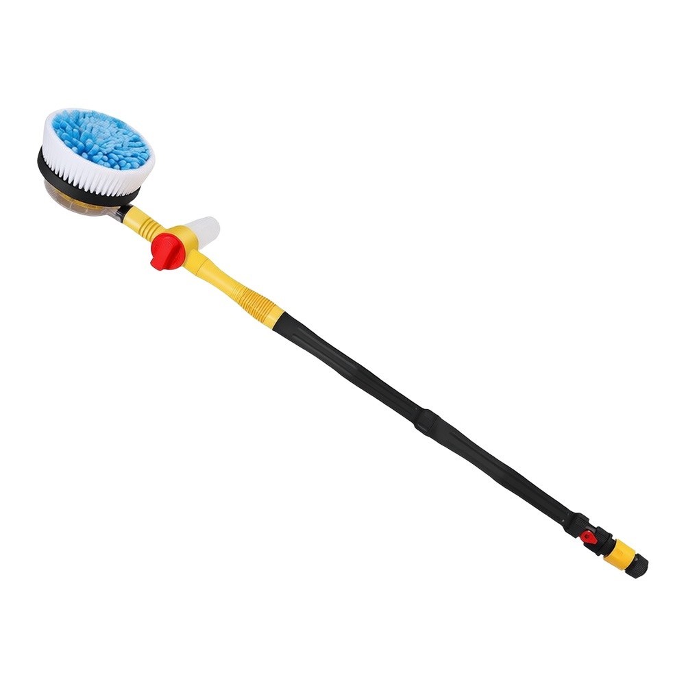 for For Garden Hose Compatible Rotating Car Wash Brush with Foam Dispenser
