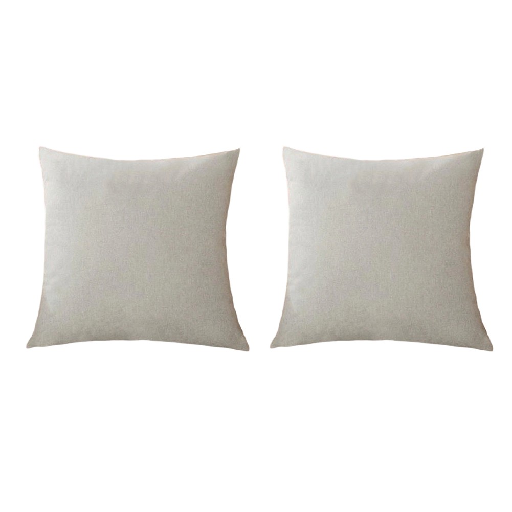 2pcs Cotton Linen Pillowcase 45x45cm for Living Space Sofa Bed Styling