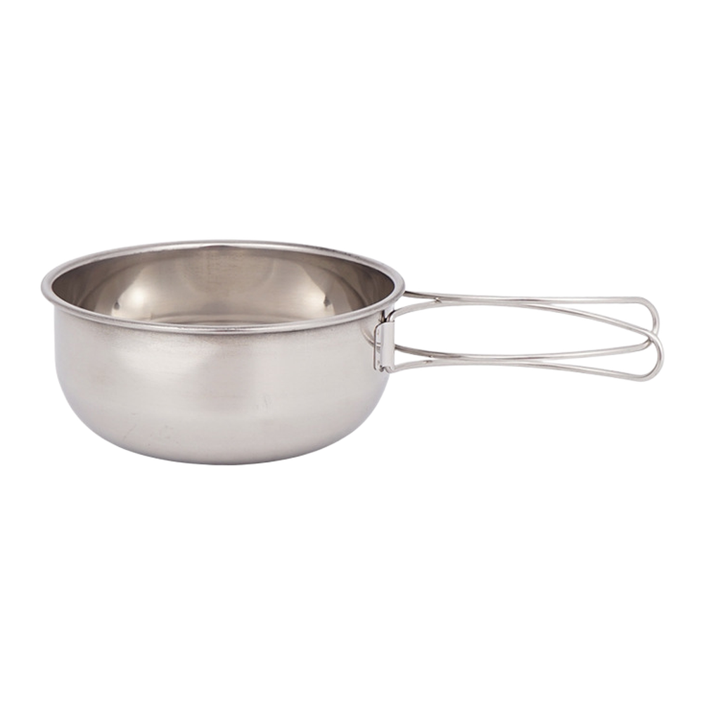 304 Stainless Steel Folding Bowl 650ml and 500ml Portable Camping Tableware Set