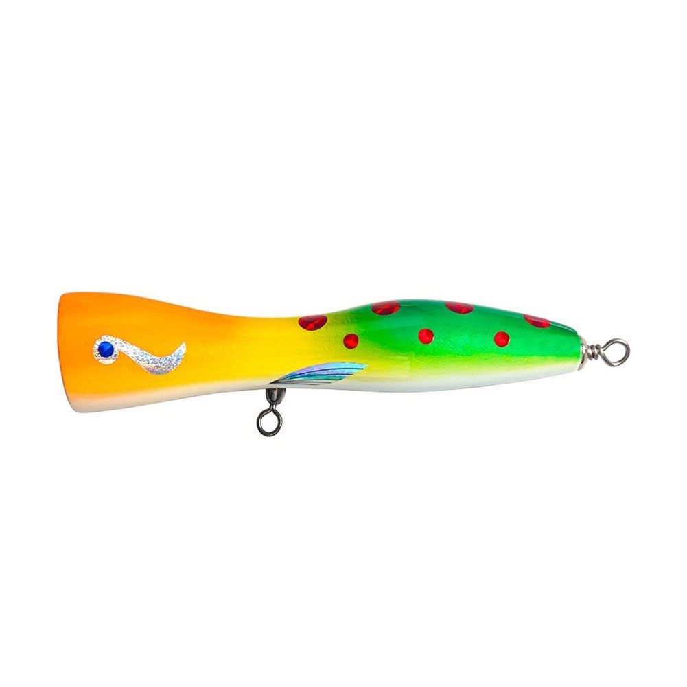 Floating Wooden Popper Lure 20cm 85g UV Groove Rattle Chamber for GT Grouper